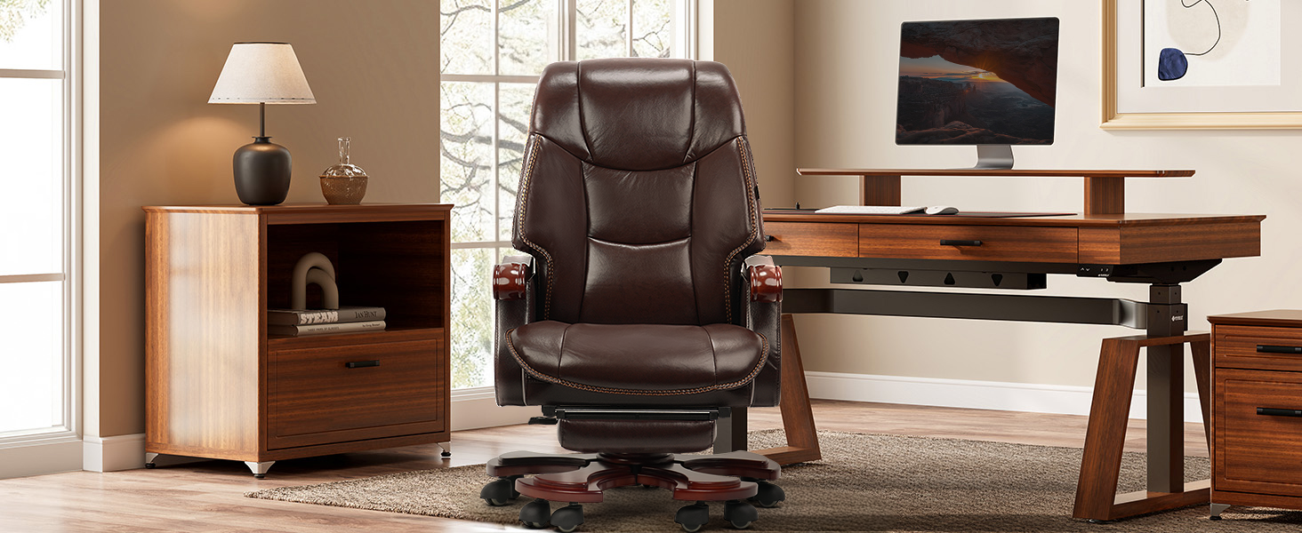 Bürostuhl mit Massagefunktion im modernen Büro