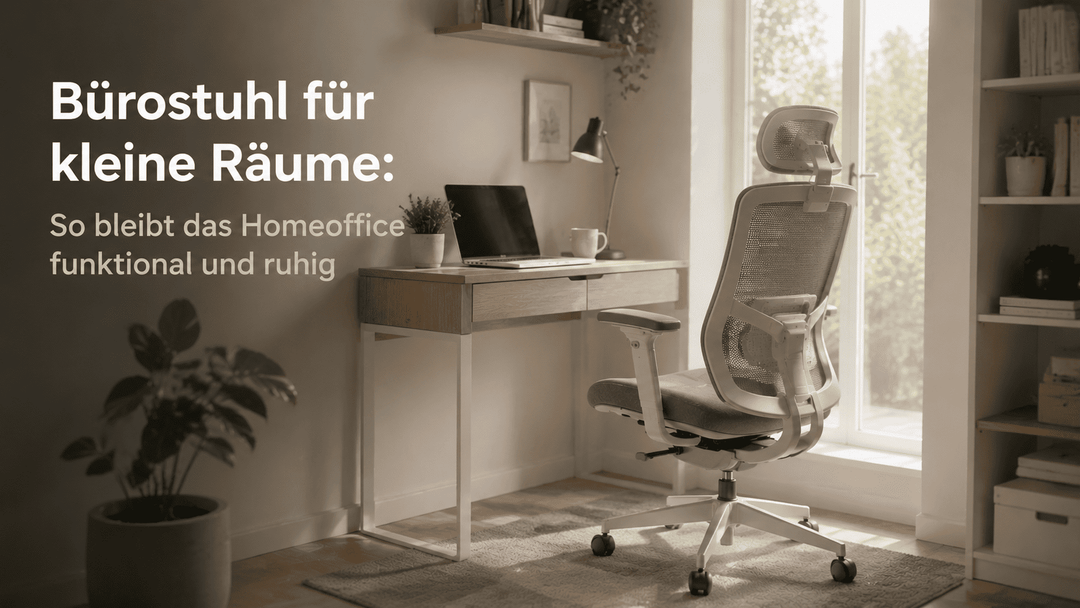 Buerostuhl fuer kleine Raeume: So bleibt das Homeoffice funktional und ruhig