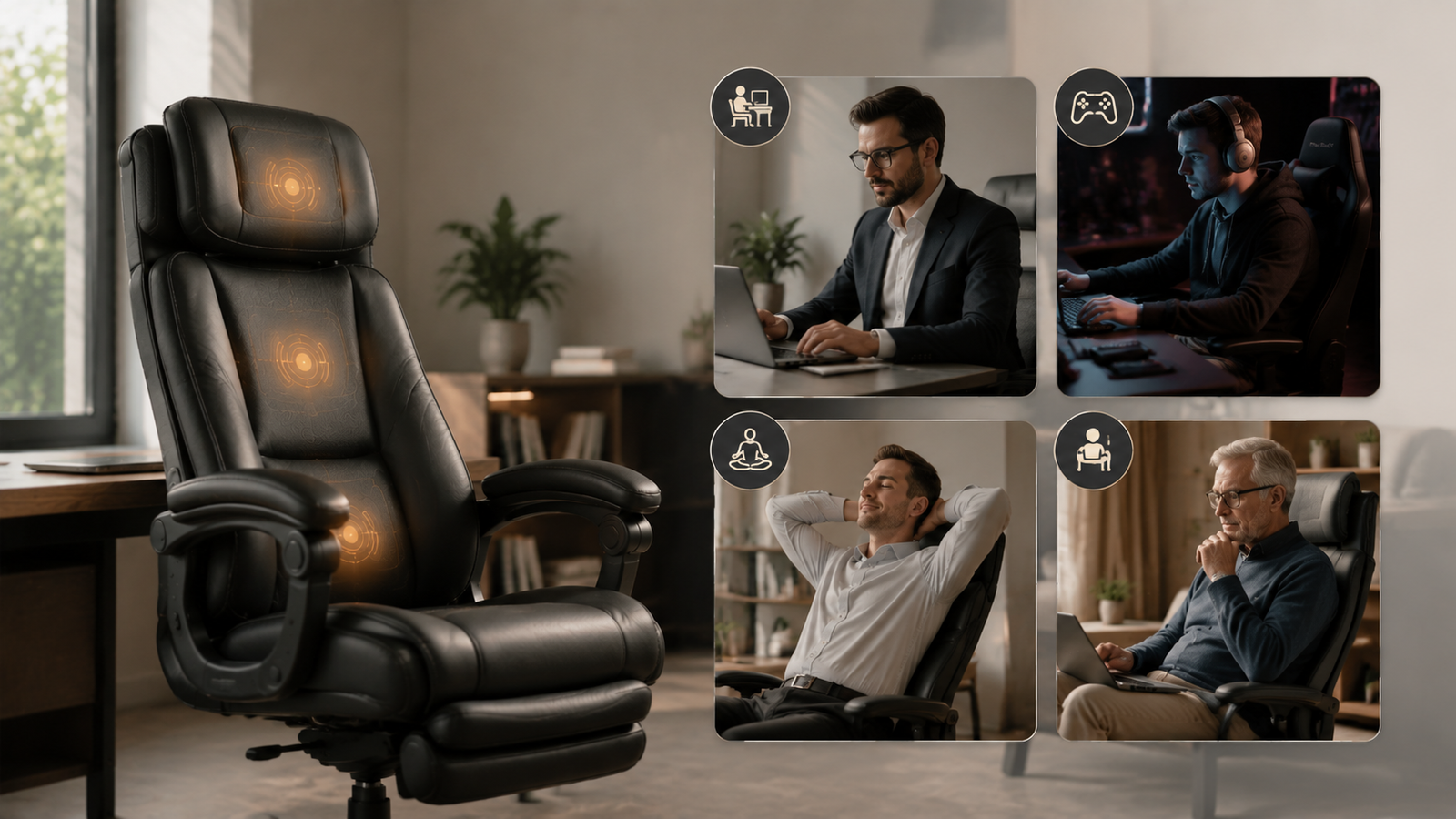 Chefsessel mit Massagefunktion: Fuer wen passt diese Art Buerostuhl?