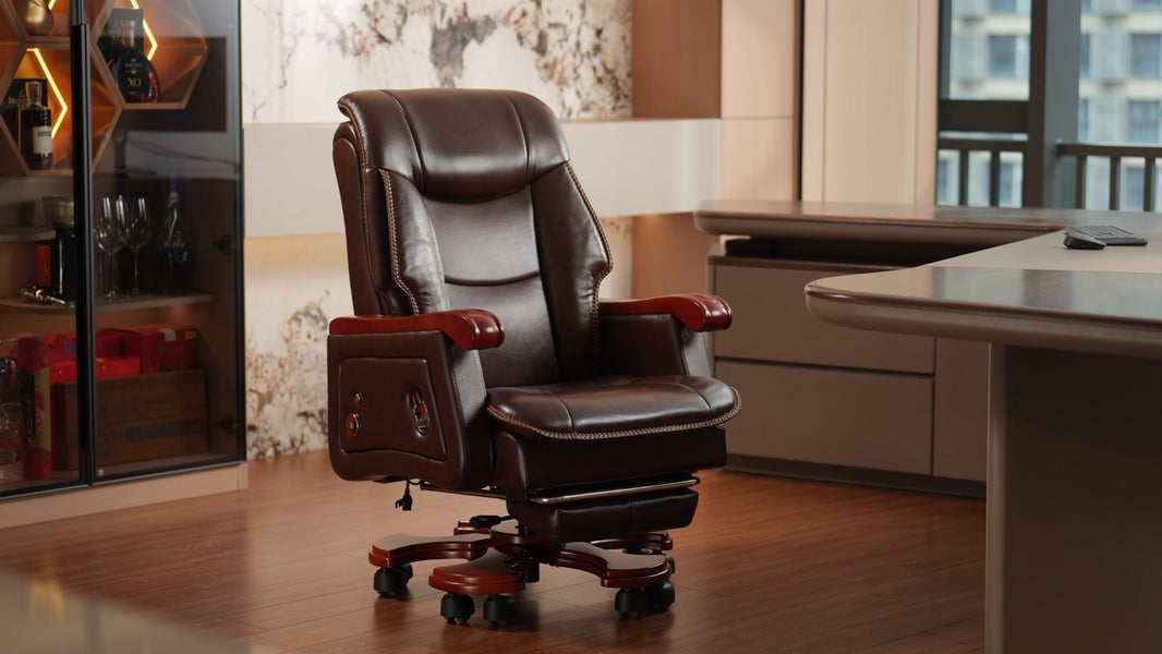 Bürostuhl mit Massagefunktion im modernen Büro