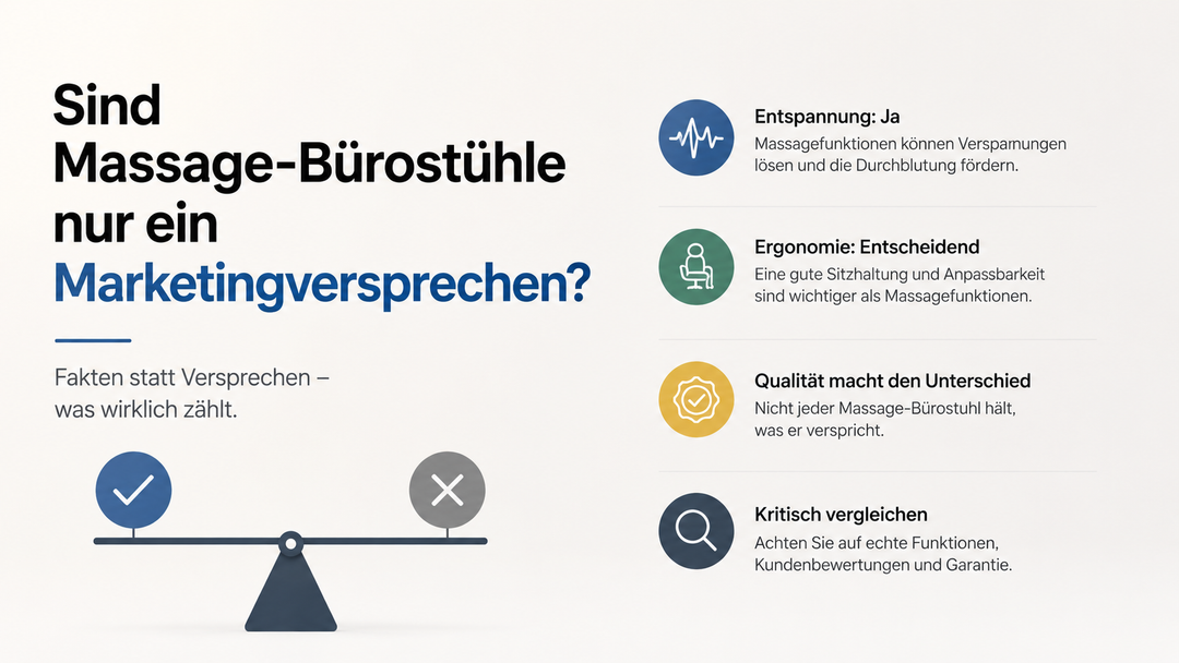 Sind Massage-Bürostühle nur ein Marketingversprechen?