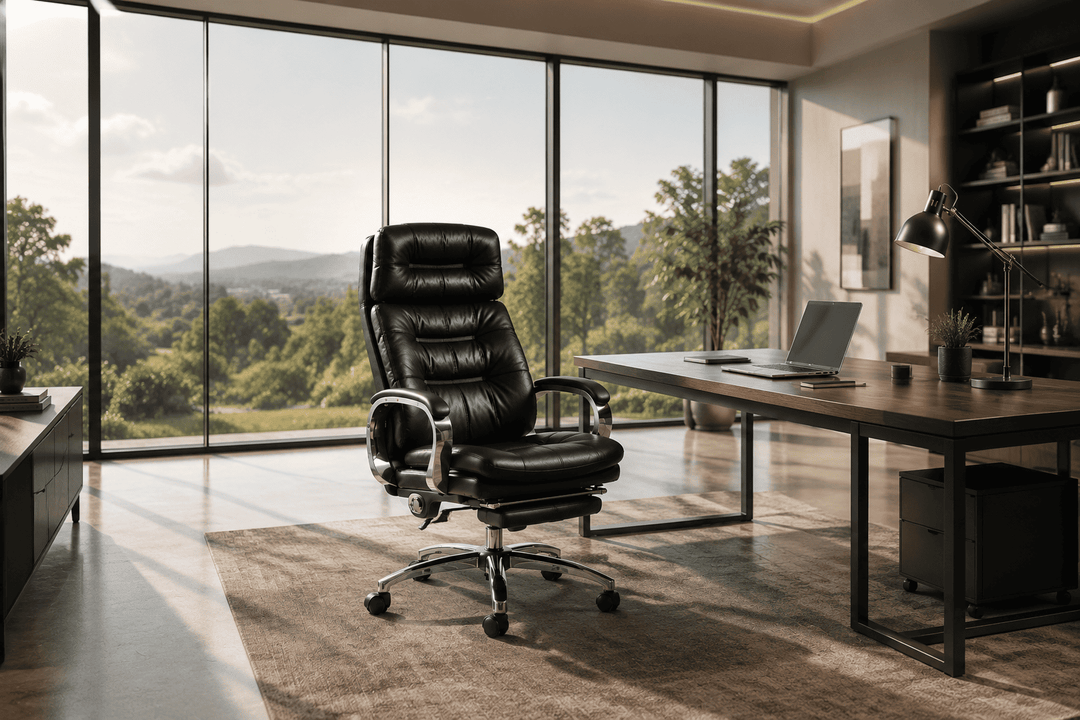 VANE Leder Bürostuhl im modernen Homeoffice