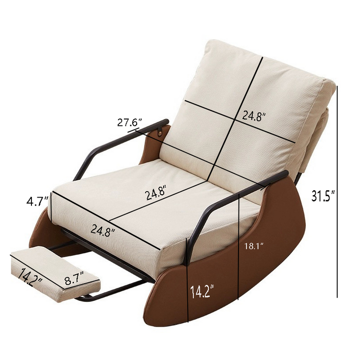 Relax-Schaukelstuhl mit Liegefunktion – komfortabler Relaxstuhl für Zuhause