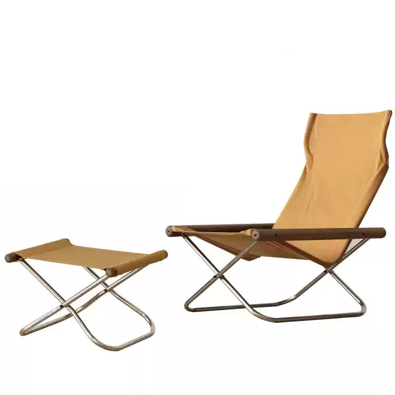 Stoff-Faltstuhl – Nychair X Lounge Chair aus Buche