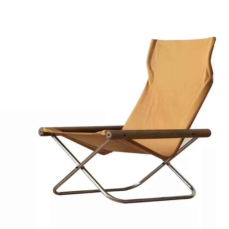 Stoff-Faltstuhl – Nychair X Lounge Chair aus Buche