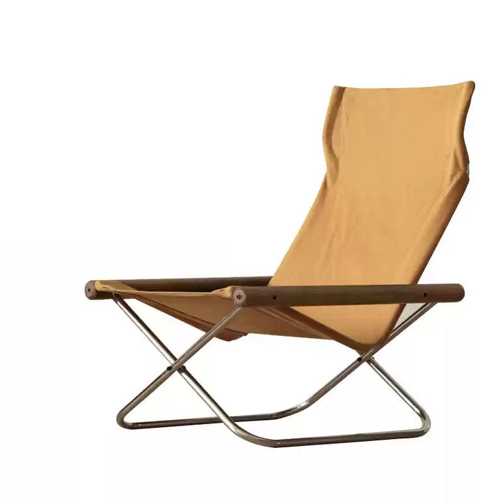 Stoff-Faltstuhl – Nychair X Lounge Chair aus Buche