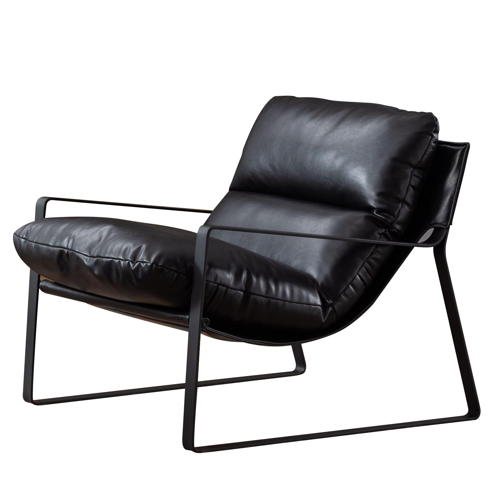 Loungesessel mit dicker Polsterung – Moderner Akzentstuhl