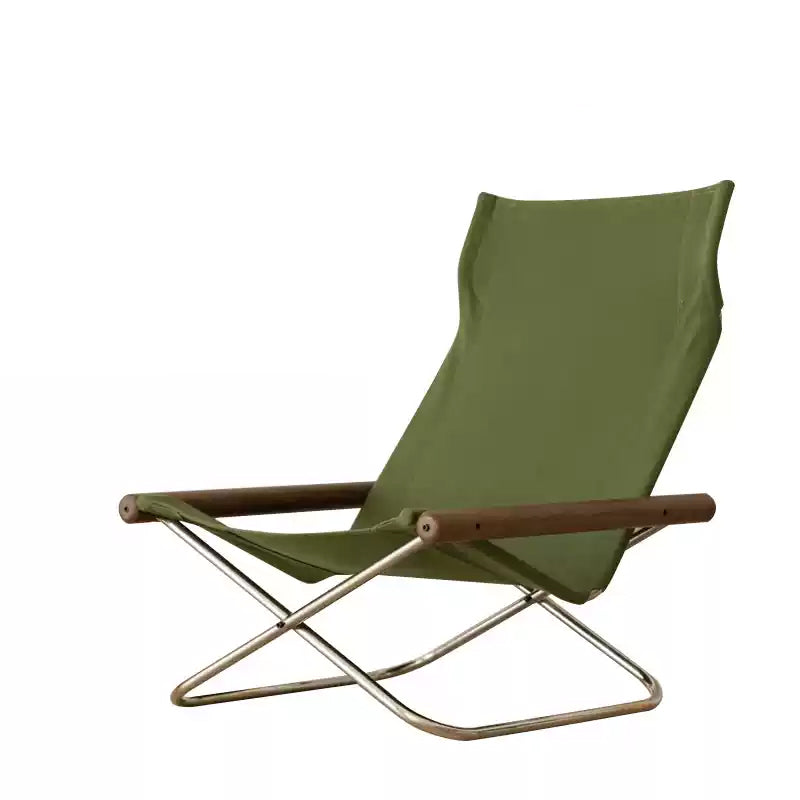 Stoff-Faltstuhl – Nychair X Lounge Chair aus Buche