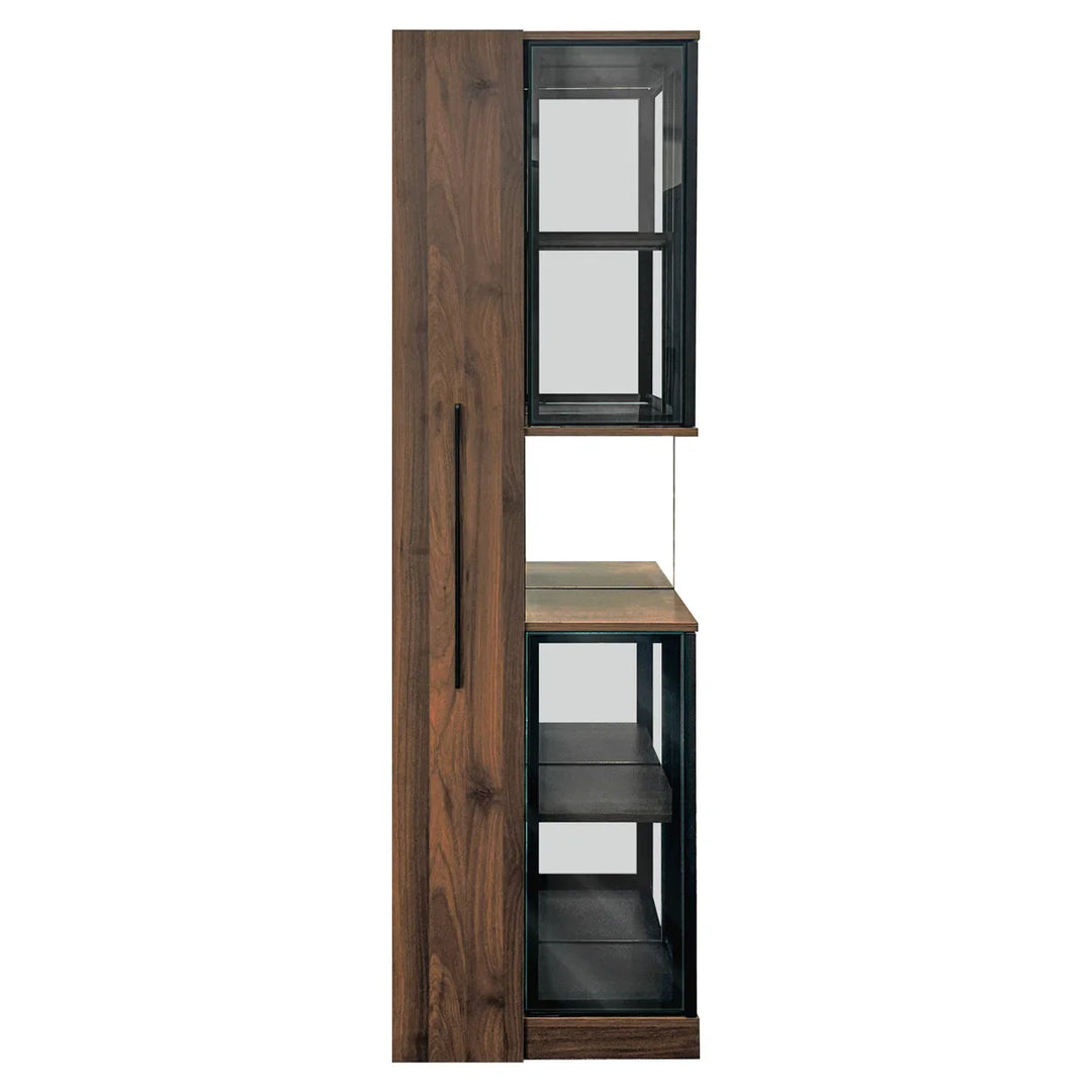 Jones Vitrinenschrank mit Glasfront und LED-Beleuchtung – 178 cm