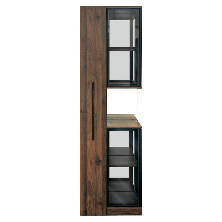 Jones Vitrinenschrank mit Glasfront und LED-Beleuchtung – 178 cm