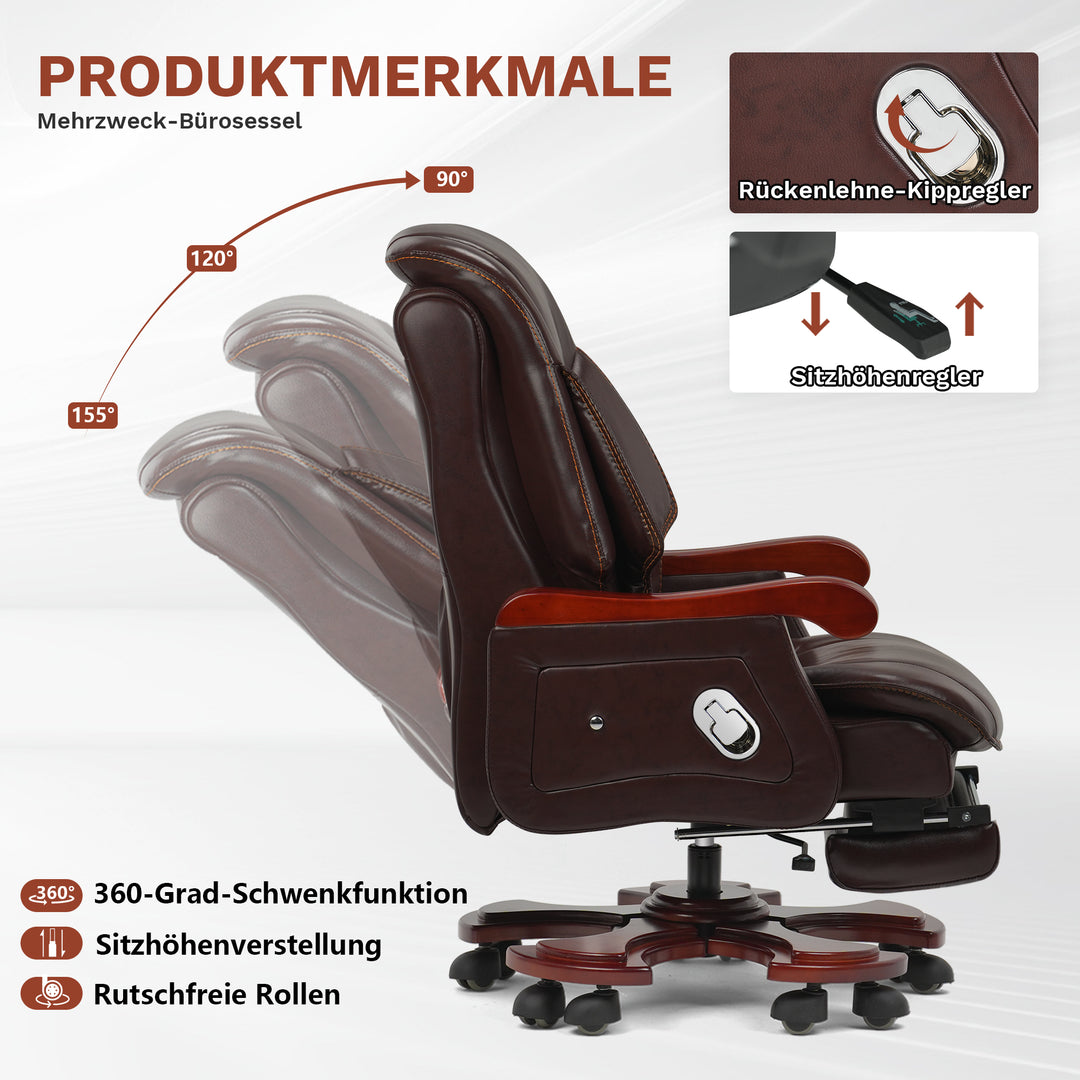JONES Massage-Chefsessel – Ansicht der Rückenlehne