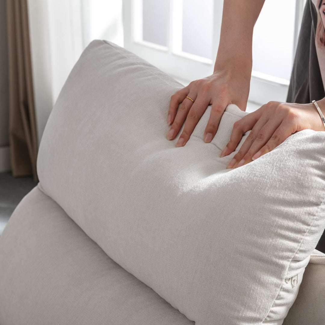 Loungesessel mit dicker Polsterung – Moderner Akzentstuhl