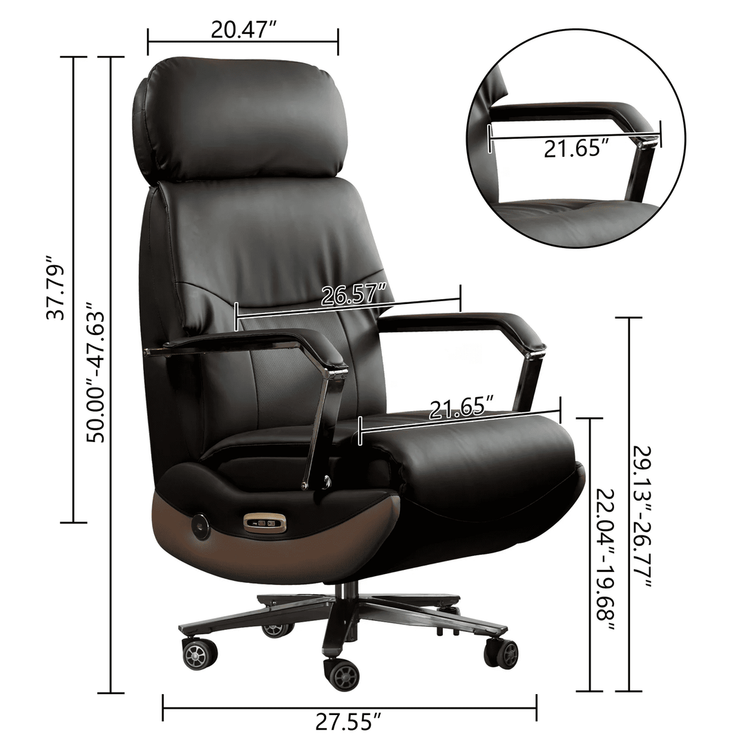 Office Chair with Reclining Function – Carlo Electric Recliner